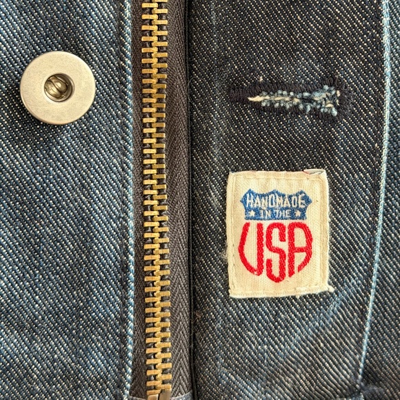 Iron & Resin Men's Denim and Waxed Canvas Jacket - Picture 6 of 8